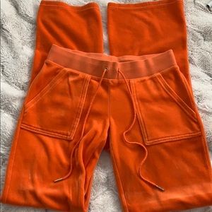 Women’s Orange Juicy Couture velour sweat pants